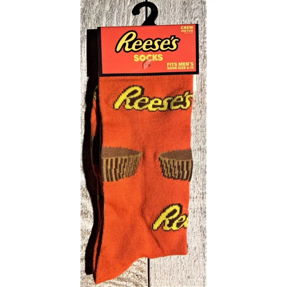 Reese's Novelty Crew Socks - Men’s Size 6-12 - D008